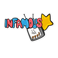 Infamous TV Sticker