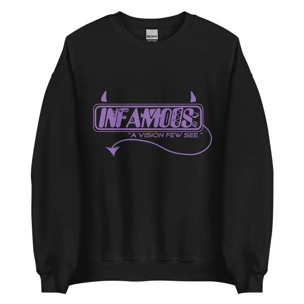 Infamous Monster Logo Sweatshirt Purple