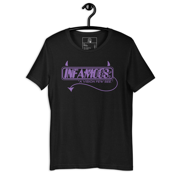 Infamous Monster Logo t-shirt Purple